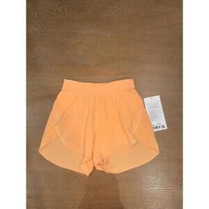 Lululemon Fast and Free High-Rise Classic-Fit Split Short 3" Sz XXXS Rock Melon